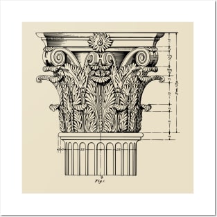 Corinthian column 1 Posters and Art